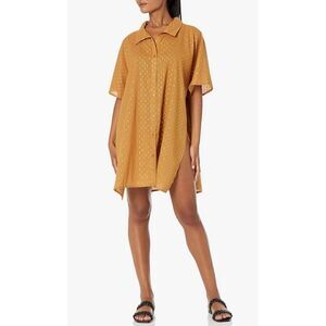 BCBGmaxazria Button Down Side Slit Tunic Oversized Coverup Womens Size Xs/S